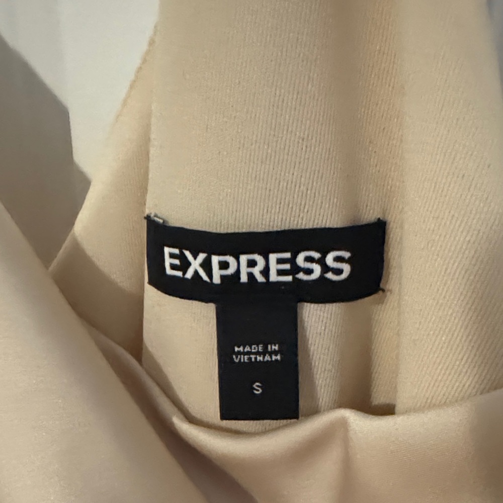 Express Cream Satin Camisole - Picture 2 of 3